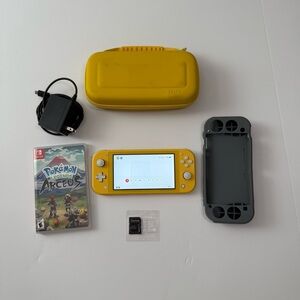 Nintendo Switch Lite in Yellow with Accessories